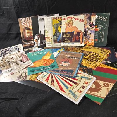 Lot C - 31 Unused Reproduction Advertising Post Cards