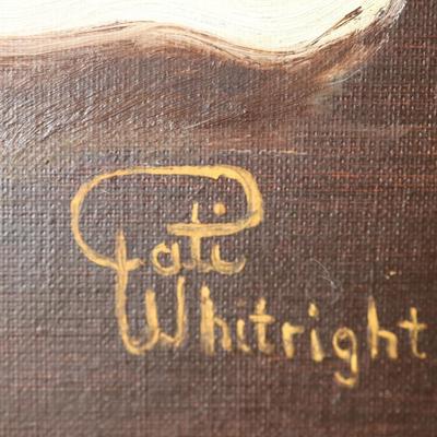 Framed Original Pati Whitright "White Roses"