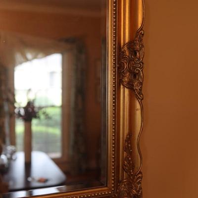 Vintage Gold Gilt Beveled Glass Mirror