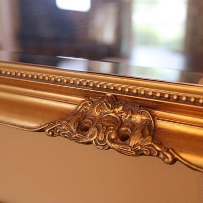 Vintage Gold Gilt Beveled Glass Mirror