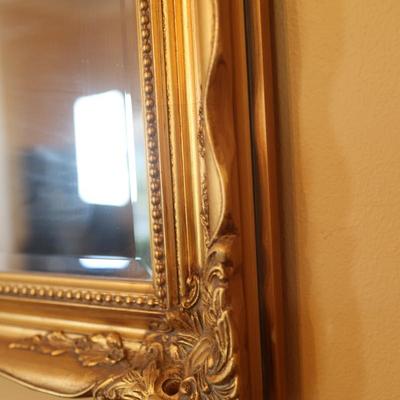 Vintage Gold Gilt Beveled Glass Mirror