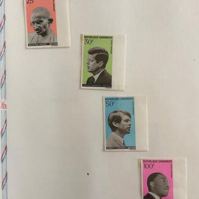 John F. Kennedy Memorial Stamps-Five Complete Albums