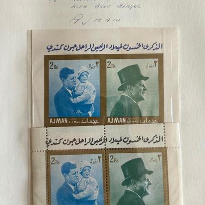 John F. Kennedy Memorial Stamps-Five Complete Albums