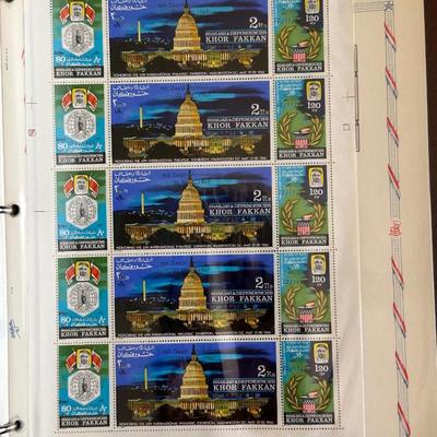 John F. Kennedy Memorial Stamps-Five Complete Albums