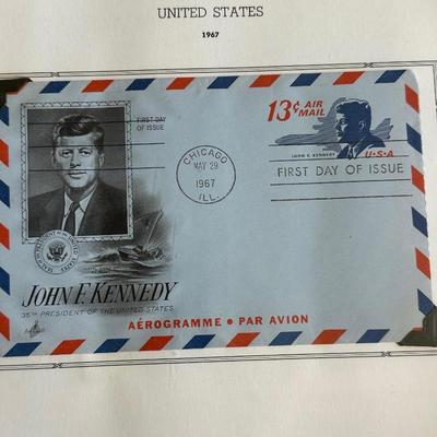 John F. Kennedy Memorial Stamps-Five Complete Albums