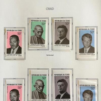 John F. Kennedy Memorial Stamps-Five Complete Albums
