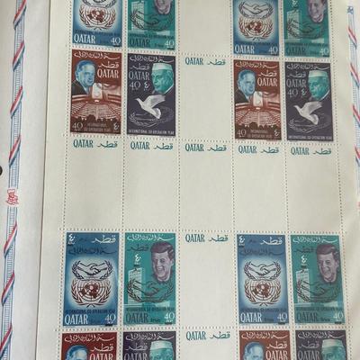 John F. Kennedy Memorial Stamps-Five Complete Albums