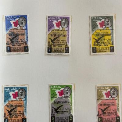 John F. Kennedy Memorial Stamps-Five Complete Albums