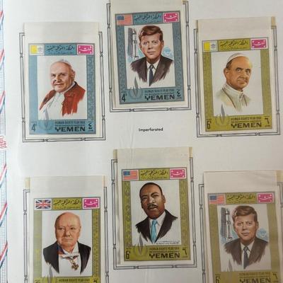 John F. Kennedy Memorial Stamps-Five Complete Albums