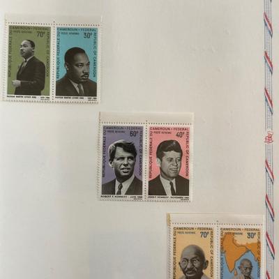John F. Kennedy Memorial Stamps-Five Complete Albums