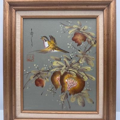 Framed Original Japanese Paintings on Canvas