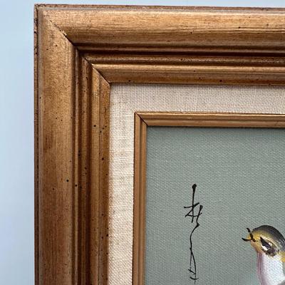 Framed Original Japanese Paintings on Canvas
