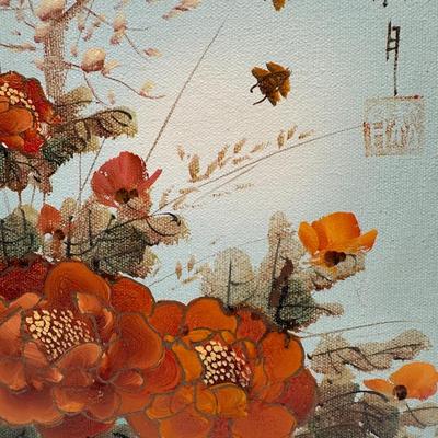 Framed Original Japanese Paintings on Canvas