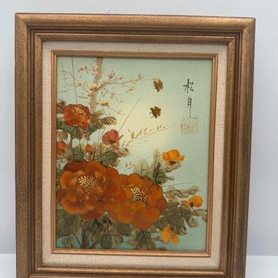 Framed Original Japanese Paintings on Canvas