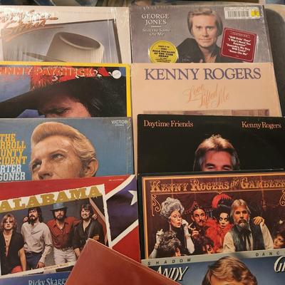 Another Lot Record Albums Randy Travis, Marty Stuart,Kenny Rogers,Eddie Rabbit, Exile, Andy Gibbs