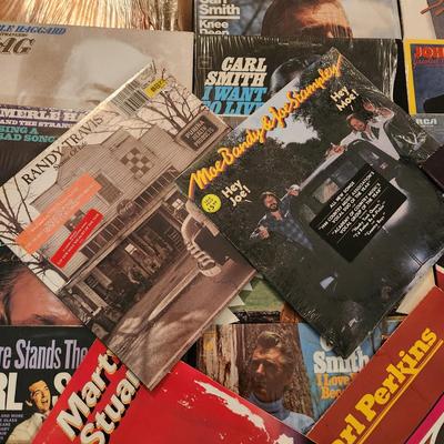 Another Lot Record Albums Randy Travis, Marty Stuart,Kenny Rogers,Eddie Rabbit, Exile, Andy Gibbs