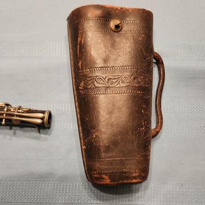 Clarinet with leather case