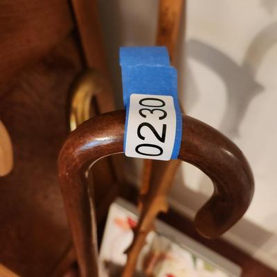 4 Walking Sticks Canes Brass Duck Head