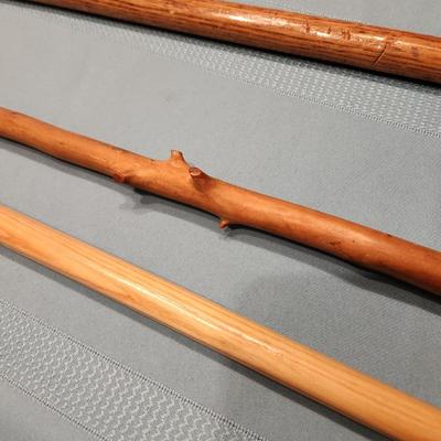 4 Walking Sticks Canes Brass Duck Head