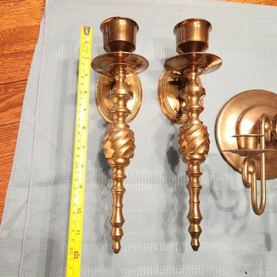 Brass Wall Candle Holders