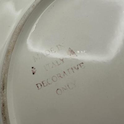 Italian Lemon Decorative Plate and Pitcher