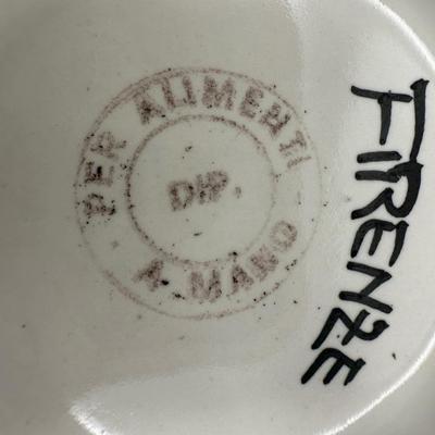 Italian Lemon Decorative Plate and Pitcher