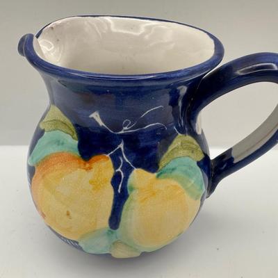 Italian Lemon Decorative Plate and Pitcher
