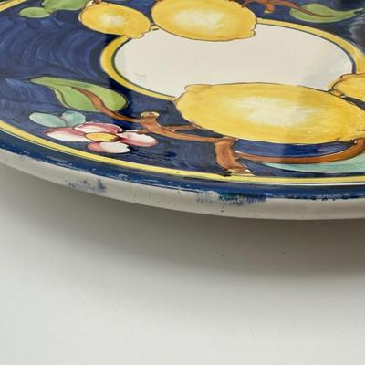 Italian Lemon Decorative Plate and Pitcher