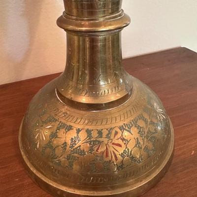 Brass Handcrafted Pedestal Vase