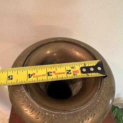 Brass Handcrafted Pedestal Vase