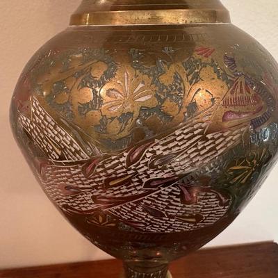 Brass Handcrafted Pedestal Vase