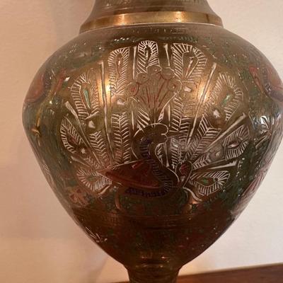 Brass Handcrafted Pedestal Vase