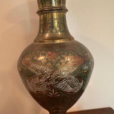 Brass Handcrafted Pedestal Vase