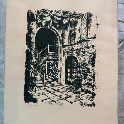 Woodblock Print Titled “Ruffindale”