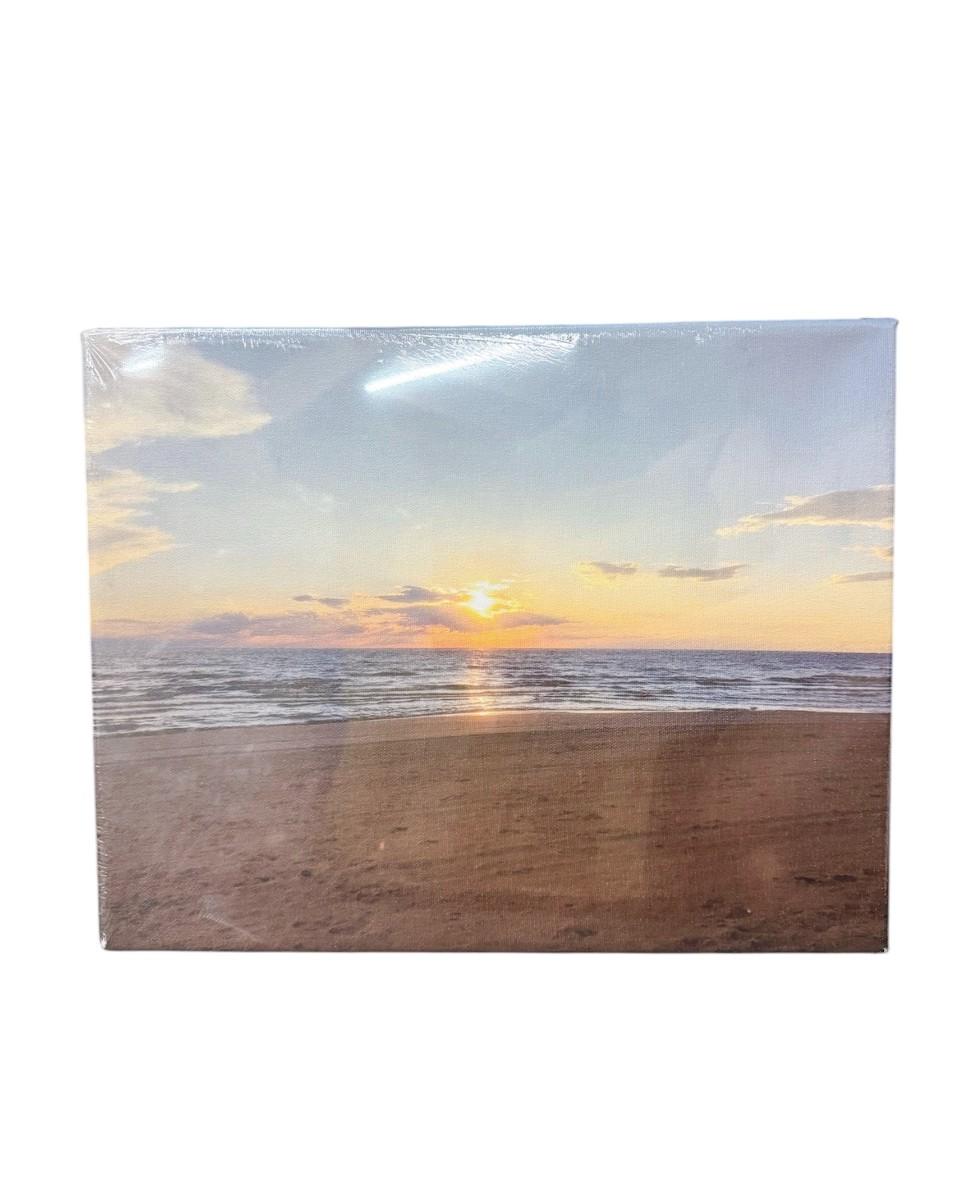 Ocean Beach Sunset Canvas Wall Art for Bedroom Seascape Paintings ...