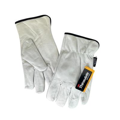 Size XXL Pair of Work Wear Coldwork Insulated Leather Goatskin Gloves w/3M Thinsulate Insulation