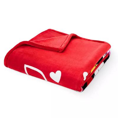 Mickey & Minnie Valentine Licensed Silk Touch Throw, 60" x 70"