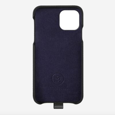 Maison de Sabre The Sling Phone Case in Black Caviar in Premium Full Grain European Leather