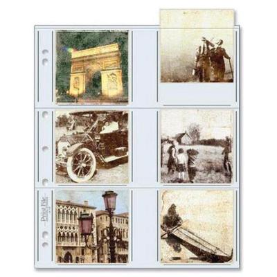 25-Pack Archival Protector Pocket Pages 3.5" x 3.5" 33-12P - High Clarity Polypropylene, Organize & Preserve Your Prints,...