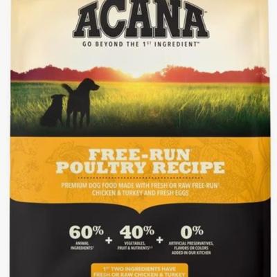ACANA Free-Run Poultry Recipe Grain-Free Dry Dog Food, 4.5-lb bag