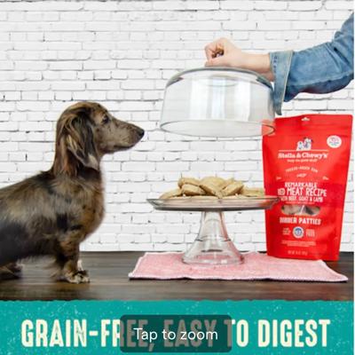 Stella & Chewy's Freeze Dried Raw Dinner Patties High Protein Surf 'N Turf Salmon & Beef Recipe Dry Dog Food, 14 oz.