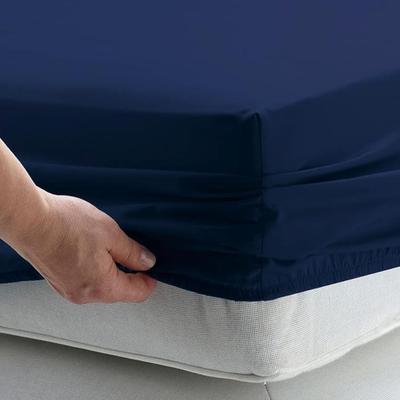 Size Queen Navy Blue Fitted Sheet