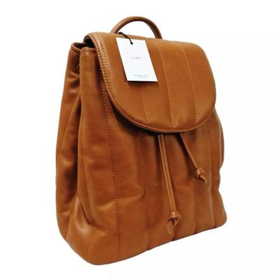 FAWN Women's “The Cinch Backpack” in Cognac Brown Matte (FDL313)