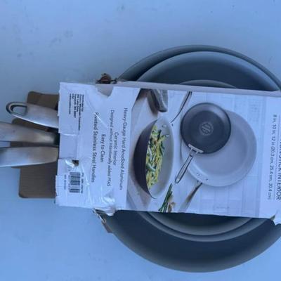 A - Tramontina 3-pack Hard Anodized Aluminum Ceramic Nonstick Fry Pan Set