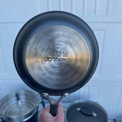 A - Circulon 9-Piece A1 ScratchDefense Nonstick Cookware Set