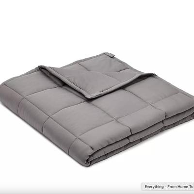 Amazon Basics 7lb Kid's Cotton Weighted Blanket and Reversible Micromink Cover