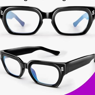 Retro Rectangle TR90 Small Face Blue Light Blocking Glasses Computer Gaming Eyewear for Women Men