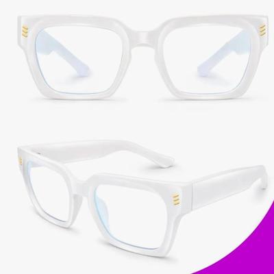 Fashion Blue Light Blocking Glasses Square with Anti Computer Glare for Gaming Women and Men Colorad