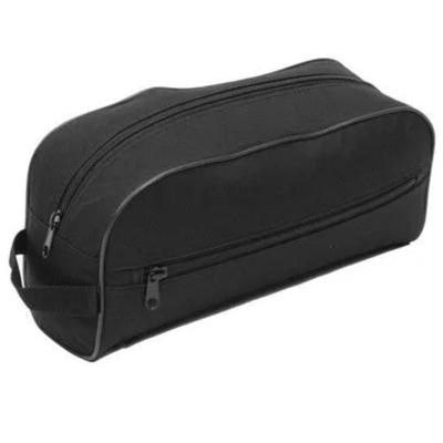 Large black toiletry bag for travel, makeup, beauty