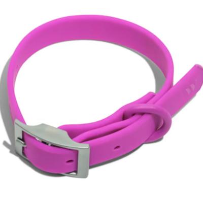 Size Large Wild One Adjustable Waterproof Flex-Poly Coated Nylon Dog Collar Orchid Dirt & Odor Resistant All Weather Coated Carbon...